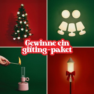 fatboy - ein gifting-Paket mit Tischlampe, Hängelampe, Solarlampe und Öllampe