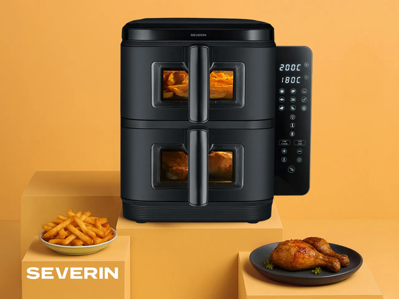 Feinschmecker - 6x die Severin FR 2468 S-Fry Duo Stack