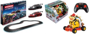 Gameswelt - Carrera-Set: Hybrid „Devil Drivers“ + 2,4GHz Mario Kart™ Pipe Kart, Bowser,Lautsprecher Onkyo GX-10DB