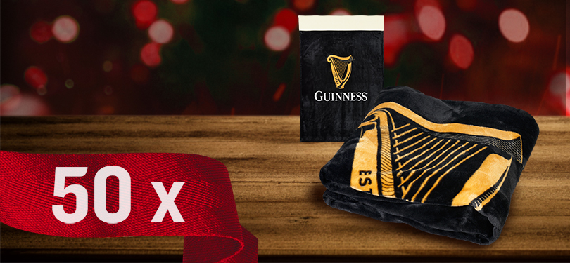 Guinness - 1 von 50 GUINNESS Kuscheldecken