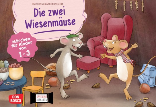 Herder Verlag - das Kamishibai Bildkartenset „Die zwei Wiesenmäuse“ von Don Bosco!