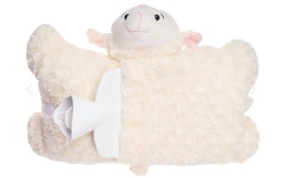 Hugo Frosch - 5 x 1 wärmendes 3-in-1 Kuschelkissen „Schaf“