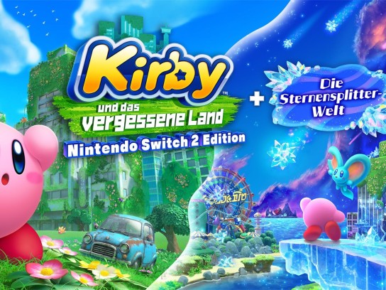 Jolie - 1x Nintendo Switch 2 und das Spiel Kirby und das vergessene Land – Nintendo Switch 2 Edition + Die Sternensplitter-Welt