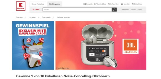 Kaufland - 10x1 JBL True Wireless Ohrhörer (nur für Kauflandcard Besitzer)
