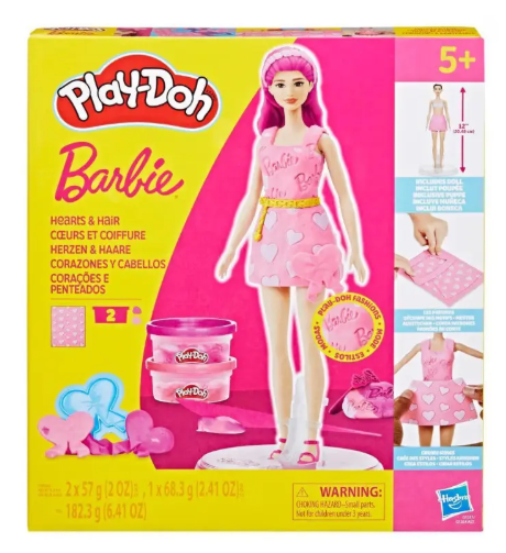 Kinder.de - Play-Doh Barbie Herzen & Haare Puppenset