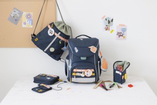 München mit Kind - Ergonomisches Schulranzen Set UNIQUE Slim von LÄSSIG