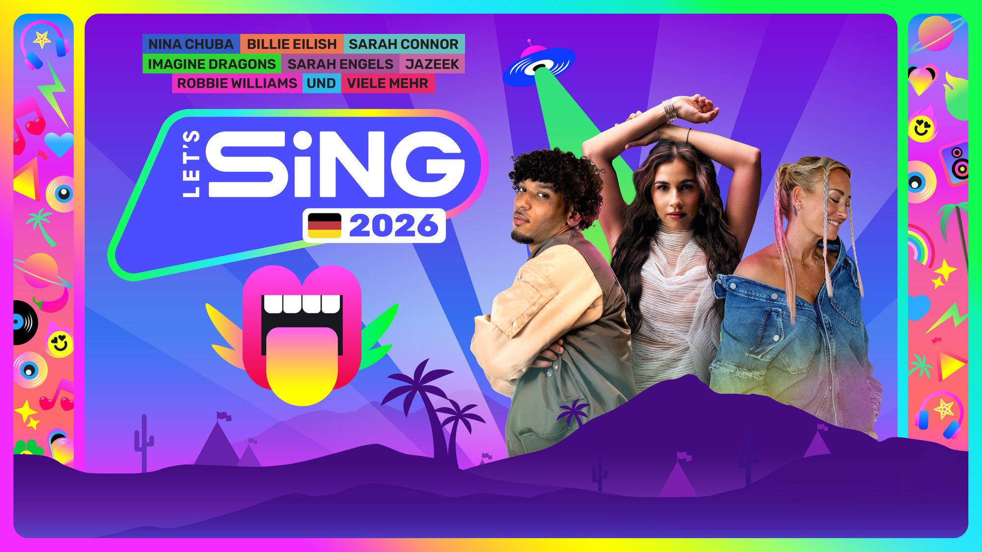 New Yorker - 3 x Let’s Sing 2026 Nintendo Switch Spiel-Version inklusive jeweils 2 Mikrofonen und 1-Monat VIP Pass.