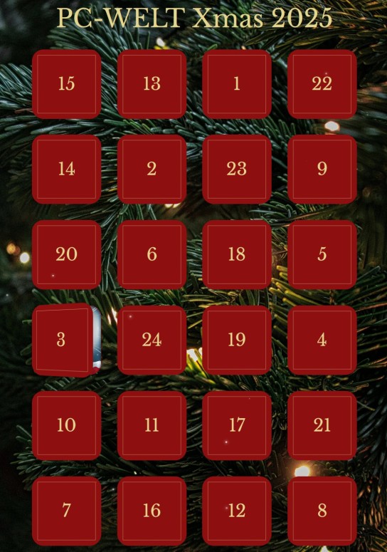 PC-WELT - Adventskalender mit diversen Hardware- und Software-Produkten