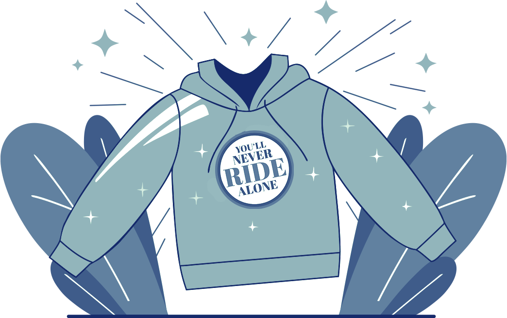 Rhein-Main-Verkehrsverbund - 1 von 30 exklusiven Hoodies mit RMV-Motiv in rosa oder blau