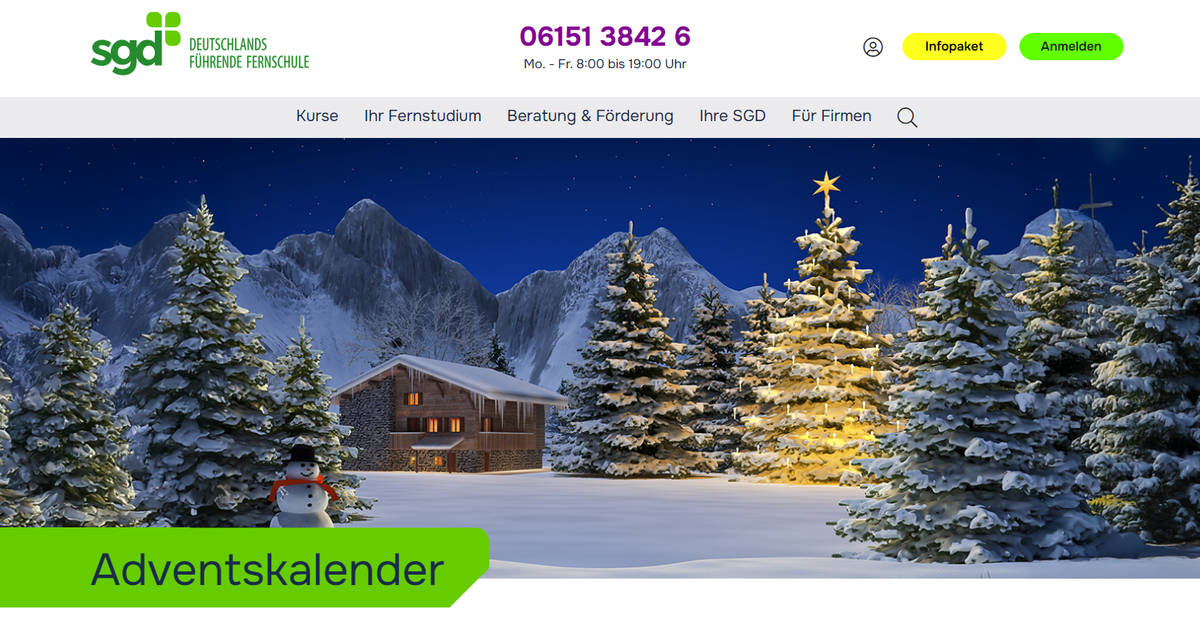 SGD: Adventskalender mit Amazon-Gutscheinen und iPad als Top-Preis