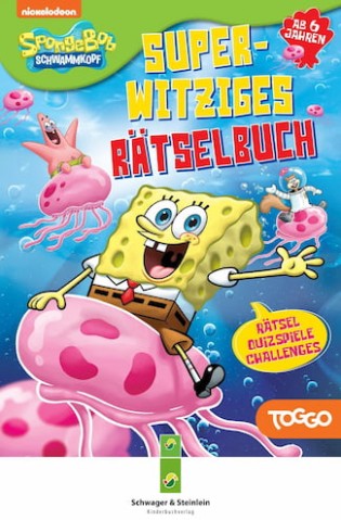 SHOCK2 - 2x SpongeBob Schwammkopf Super-witziges Rätselbuch aus dem Schwager & Steinlein Verlag + ein „SpongeBob Nachtlicht + 2 SpongeBob Tattoo Bögen2X 2 SpongeBob Tattoo Bögen