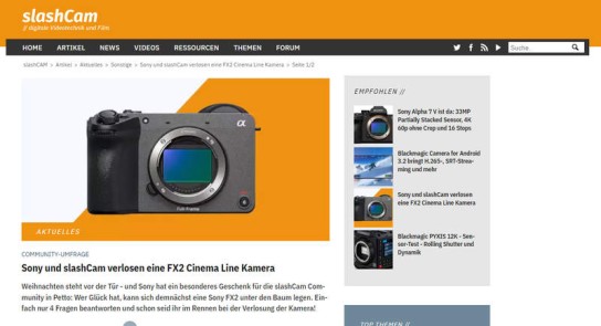 slashCam - eine FX2 Cinema Line Kamera