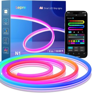 Splashgames - 1x Lepro N1 AI Smart LED Strip Lights (6 Meter)