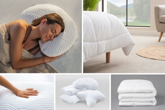 VOGUE - 3x 1 TEMPUR Schlafpaket : 1 Schlafkissen + 1 Leicht-Decke