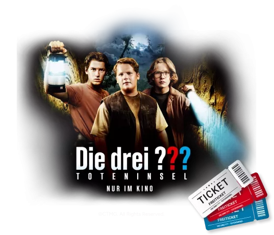 Werder Feinkost - Film „Die drei ??? : 1x Hauptpreis: eine exklusive, private Kinovorführung für den Gewinner und bis zu 50 Freund:innen, 100x 1 Freiticket für den Film, 20x Fanpaket mit exklusiven Merchandise-Artikeln.