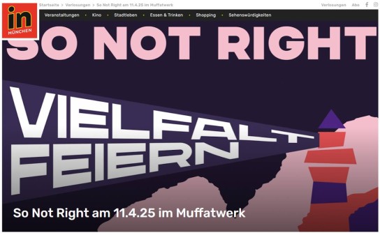 InMünchen - 3 x 2 Tickets für das Benefiz-Konzert gegen Rechtsruck am 11.4.25 im Muffatwerk, München