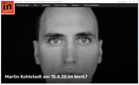 InMünchen - 3 x 2 Tickets für Martin Kohlstedt am 15.4.25 im Werk7 , München