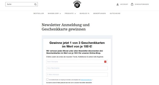 Inspiring Art - Gewinne 1 von 3 Geschenkkarten im Wert von je 100 €