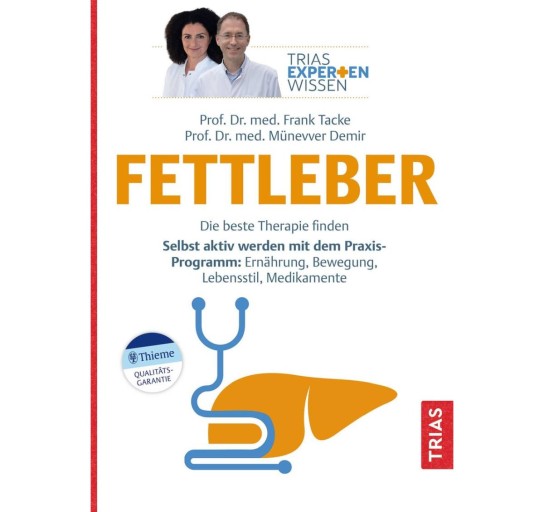 IQ Haut & Körper - Exemplare des Ratgebers „Expertenwissen: Fettleber“. Von Dr. Frank Tacke und Professor Dr. Münevver Demir.