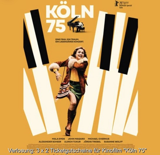 jazz-fun - 3 x 2 Ticketgutscheine für Kinofilm 