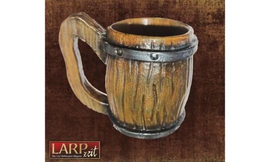 LARPzeit - Gewinne 1 Schaumstoffbecher in täuschend echter Holzoptik.