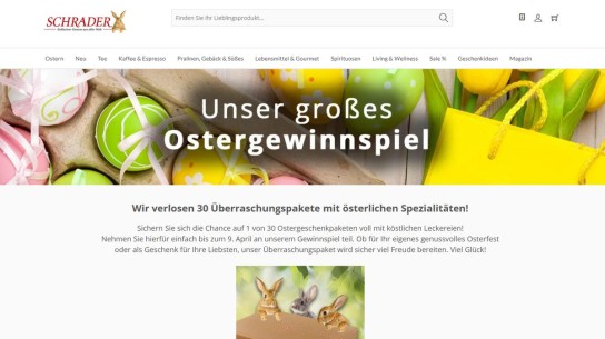 Paul Schrader - 30 Überraschungspakete zu gewinnen. Gefüllt mit köstlichen Leckereien!