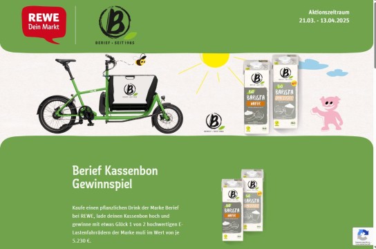 REWE - 2 x 1 E-Lastenfahrrad der Marke Muli (Produktkauf)