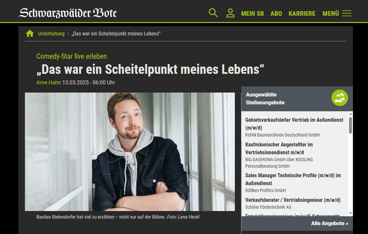 Gewinnspiel: 3x 2 Tickets für Bastian Bielendorfer live im Europa-Park – "Mr. Boombasti" erleben!