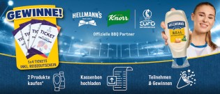 Unilever - UEFA Women’s EURO 2025 Tickets plus Reisegutschein, 15 Grills, 100 Fußbällen oder 50 signierten Shirts (Produktkauf)