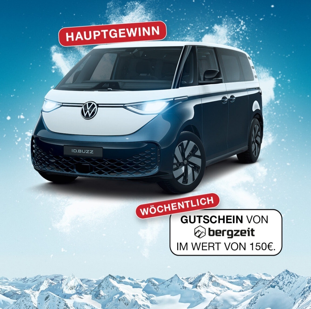 Adelholzner - Einen VW ID. Buzz und wöchentlich jeweils einen Bergzeit-Gutschein im Wert von 150€