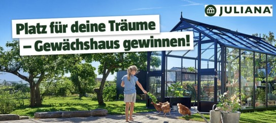 BAUHAUS - Juliana Premium Gewächshaus (10,9 m²) in edlem Anthrazit – inklusive passendem Fundamentrahmen – im Gesamtwert von 5.498 €