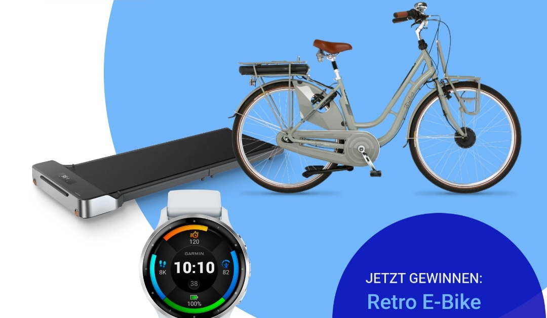 Tag der Hausarztmedizin - Ein Retro-E-Bike, ein faltbares Laufband (WalkingPad) oder eine Fitness-Uhr (Smartwatch) im Wert von insgesamt rund 2.800€