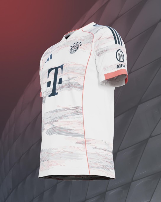 ALLIANZ - 1 von 3 unterschriebenen FC Bayern Auswärtstrikots 2025/2026 mit Harry Kane Beflockung
