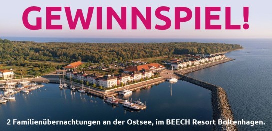 baby sweets - 2 Nächte Familienurlaub im BEECH Resort Boltenhagen inkl. Frühstück für zwei Erwachsene und zwei Kinder bis 12 Jahrean der Ostseeküste