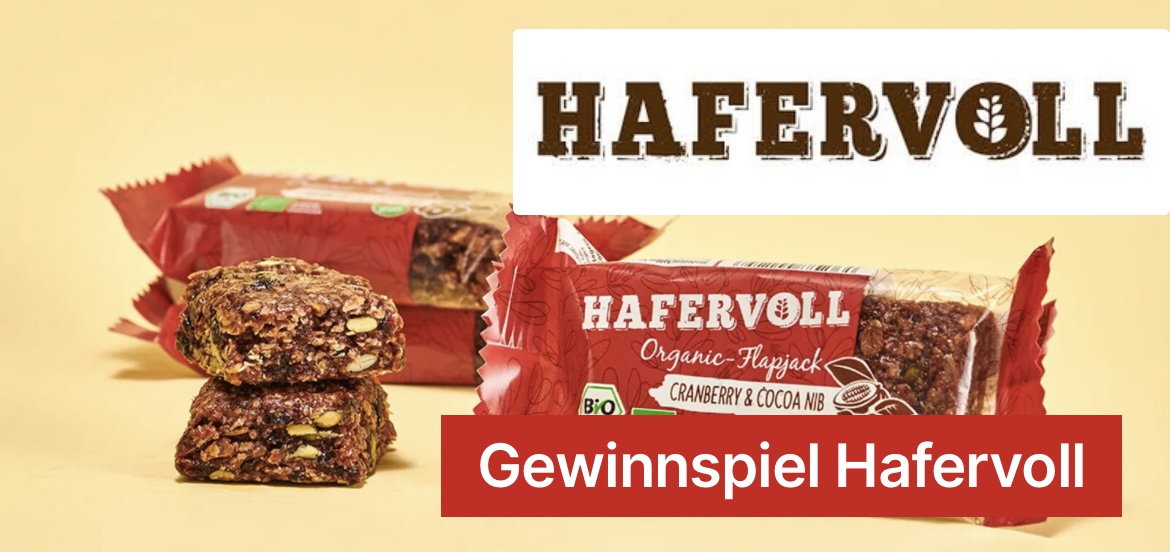 Bergfex - 1x Alpenverein Wander-Rucksack gefüllt mit einer Auswahl leckerer HAFERVOLL Flapjacks