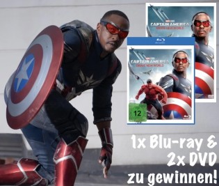 BLURAY-DISC - 3 x „Captain America: Brave New World“ (1x Blu-ray + 2x DVD)