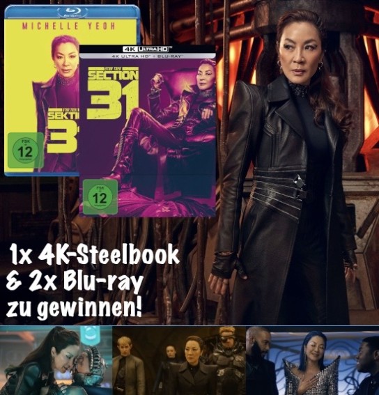 BLURAY-DISC - 3 x „Star Trek: Sektion 31“ (1x 4K-Steelbook + 2x Blu-ray)