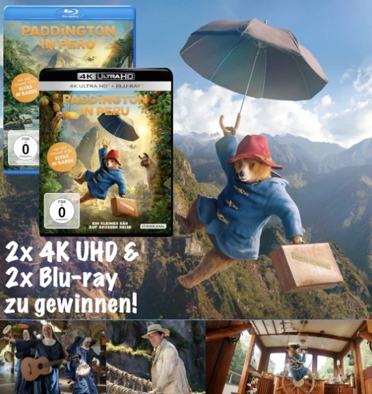 BLURAY-DISC - 4 x „Paddington in Peru“ (2x 4K UHD + 2x Blu-ray)
