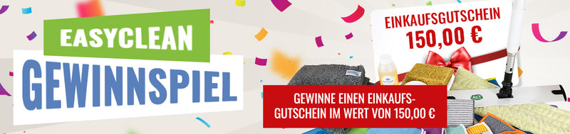 EASYCLEAN-SHOP - Einen Einkaufsgutschein von easyclean-shop.de im Wert von 150 €