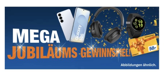 expert - Samsung Galaxy S25, Garmin Vivoactive 5 Smartwatch, Sennheiser Accentum Plus Kopfhörer, 50 € Einkaufsgutschein von expert TechnoMarkt
