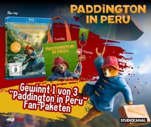 filmspleen - PADDINGTON IN PERU - 1 von 3 „Paddington in Peru“-Fan-Pakten bestehend aus Blu-ray, Tote Bag und Keychain