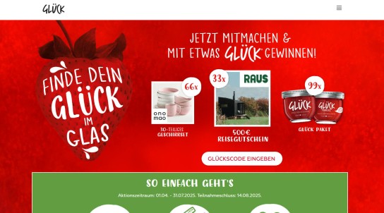 Friedrich Göbber - 33x 500€ Reisegutschein, 66x 30 Teiliges Geschirrset oder 99x Glückpaket