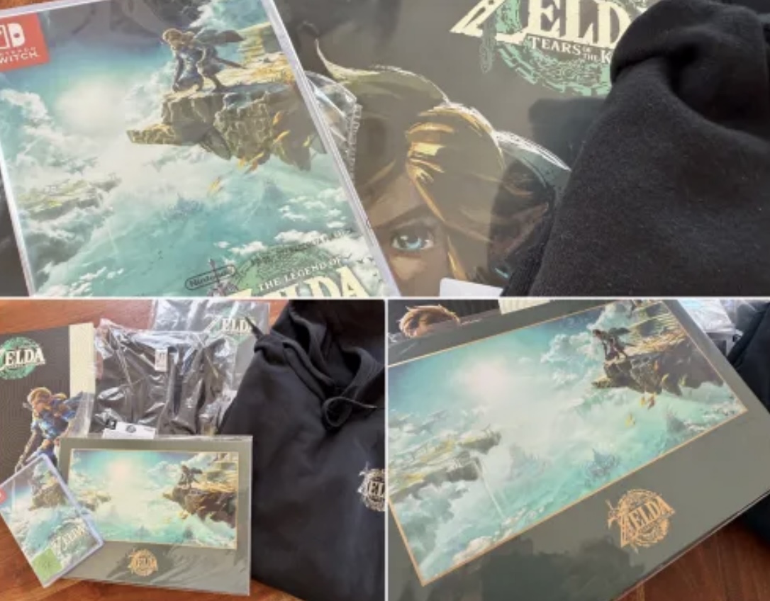 gamezgeneration - ein Gewinnpaket bestehend aus The Legend of Zelda: Tears of the Kingdom für Nintendo Switch, einem Notizbuch zum Spiel, einen Hoodie sowie ein Tshirt mit Logo des Spiels