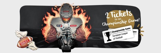 GAZI - 2 Tickets für das Championship Game der European League of Football am 07. September 2025 Stuttgart