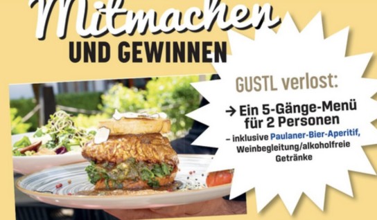 GUSTL – Das Magazin - 5-Gänge-Menü für 2 Personen – inklusive Bier-Aperitif, Weinbegleitung und alkoholfreien Getränken bei 