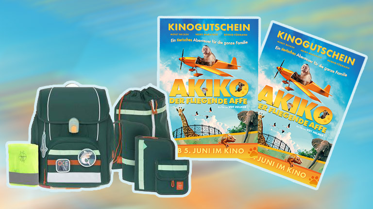 halloFamilie - ein LÄSSIG-Schulranzen-Set „Boxy Unique sowie vier Kinokarten