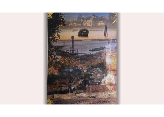 Hamburg Magazin - 1x1 Kunstdruck "Hamburg Blankenese" der Hamburger Künstlerin Annabelle Hoffmann