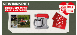 Kaufland - 1x 3 Nächte inkl. Frühstück für zwei Personen in Rheinhessen, 10x1 ARIETE Küchenmaschine, 50x1 Kaufland Einkaufsgutschein 50 Euro (Kaufland Card Besitzer)