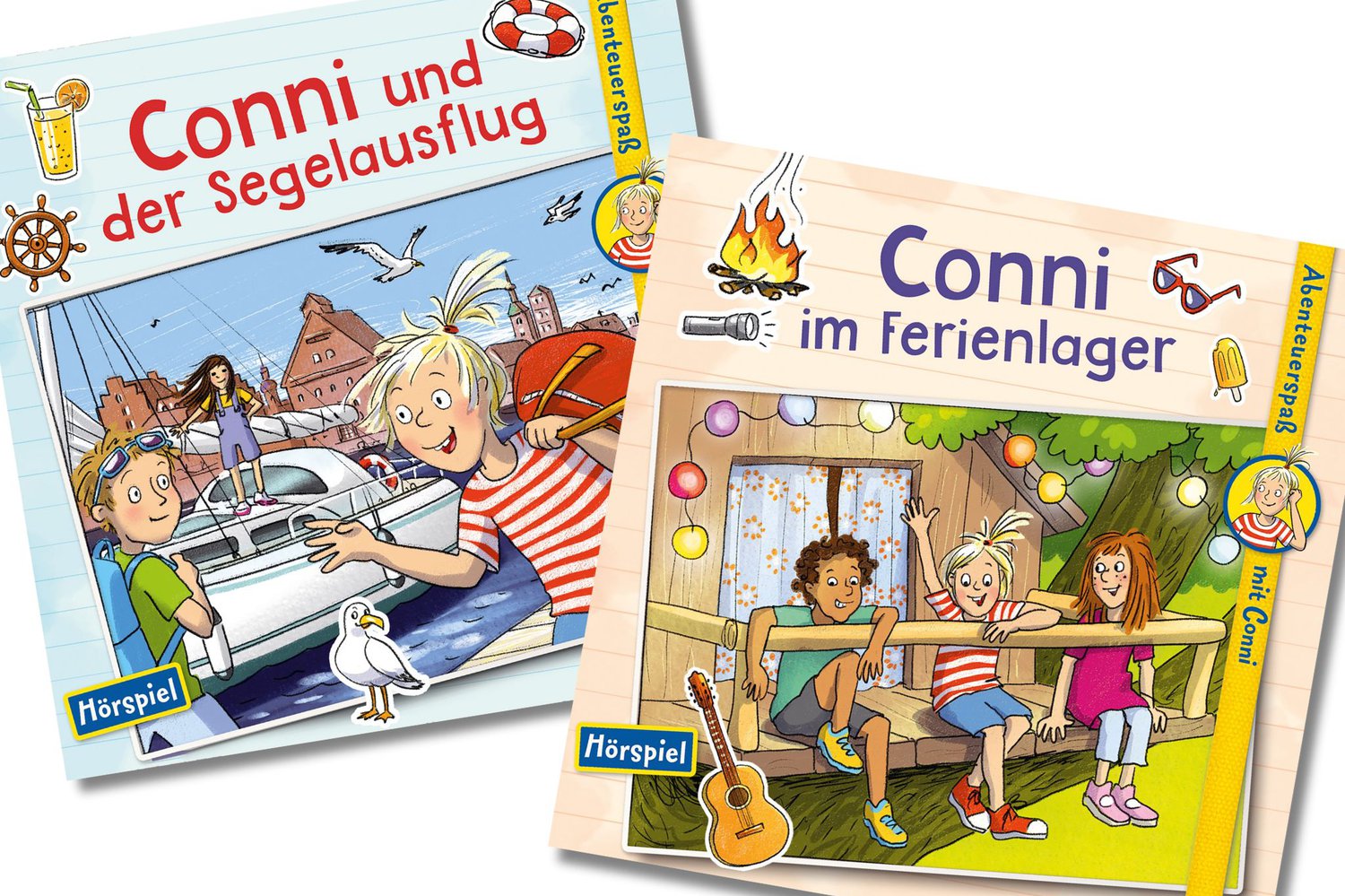 kinderzeit-bremen - drei Sets mit den zwei CDs „Conni im Ferienlager“ und „Conni und der Segelausflug“