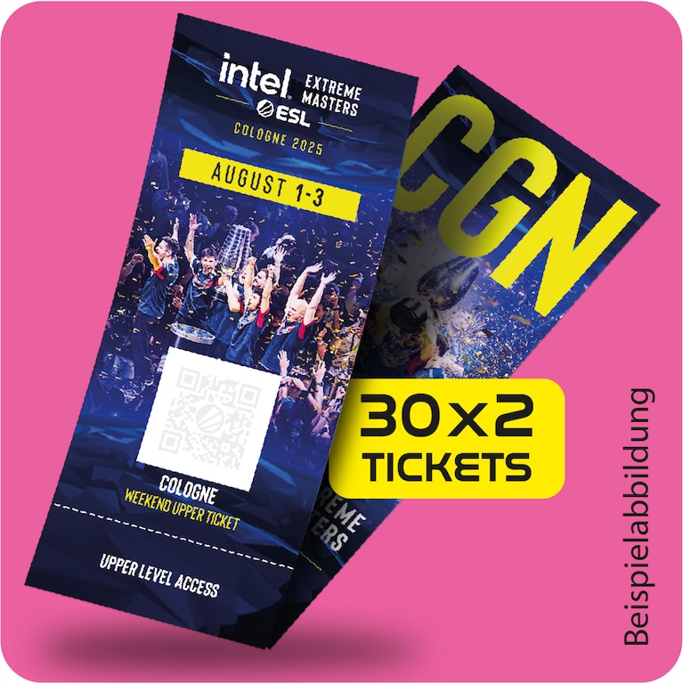Knorr - 30 x 2 Weekend Upper 3-Tages-Tickets für die IEM Cologne 2025 Meisterschaft in der Lanxess Arena am 01.-03.08.2025